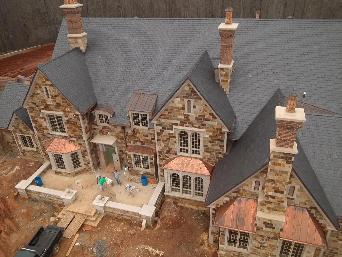 Craftsman Roofing Slate Roof Repair project in Ivystone Farms